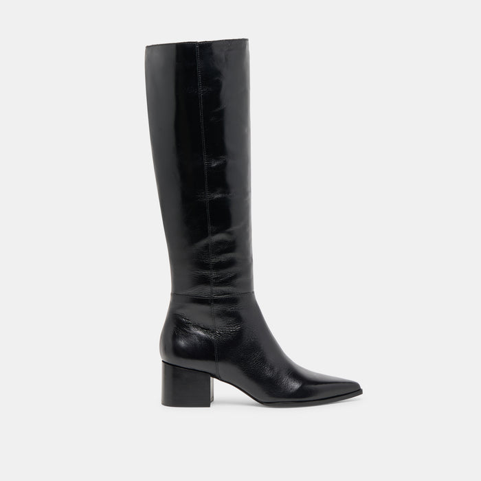 Kirson Black Leather Boots | Dolce Vita