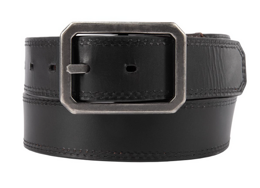 Carhartt leather reversible center bar buckle belt in brown and black