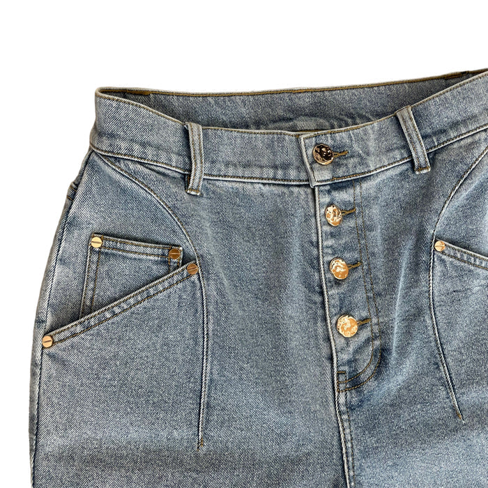Light Wash Denim Jeans - 4