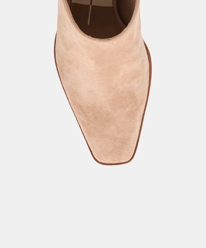 LINDI MULES TOFFEE SUEDE
