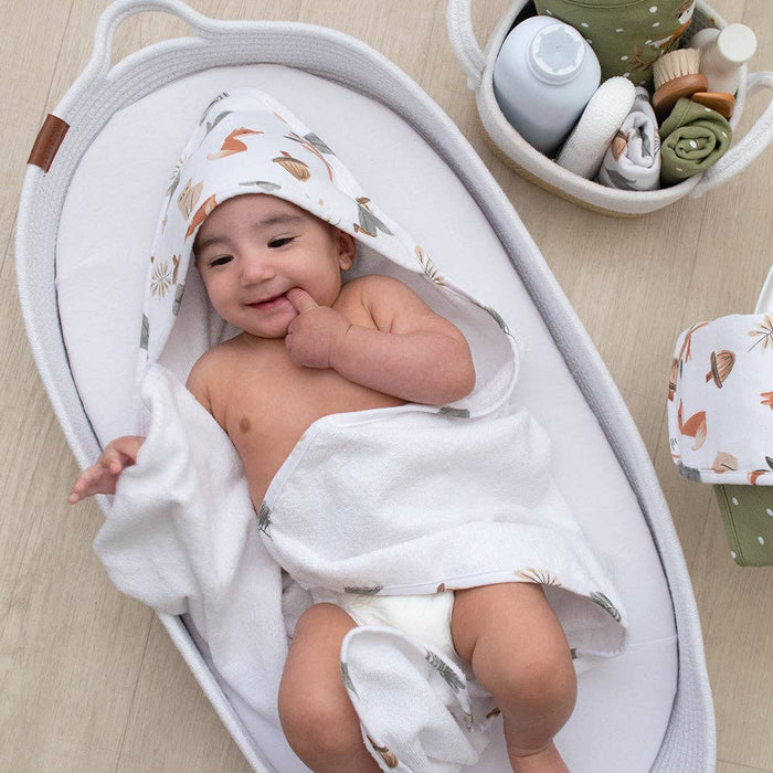 Living Textiles | 5pc 100% Cotton Bath Gift Set | Forest Retreat