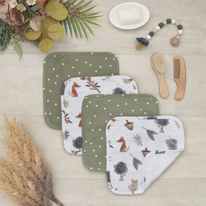 Living Textiles | 5pc 100% Cotton Bath Gift Set | Forest Retreat