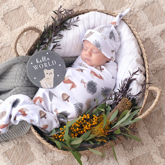 Living Textiles | Hello World Gift Set | Forest Retreat