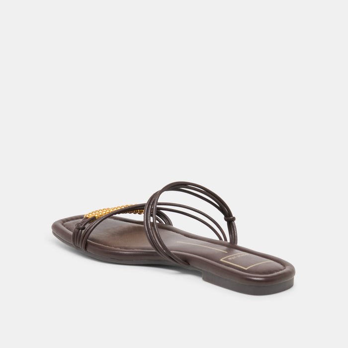 LYNDEE BEAD SANDALS ESPRESSO STELLA