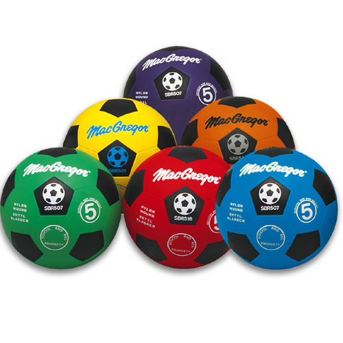 MacGregor Multicolor Soccer Balls - Size 5 - Color My Class (Set of 6)
