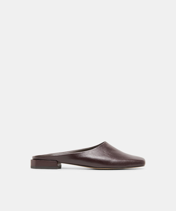 MACLYN Black Cherry Leather Slip-On Flats | Dolce Vita