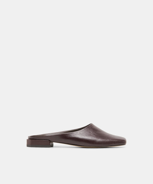 MACLYN Black Cherry Leather Slip-On Flats | Dolce Vita