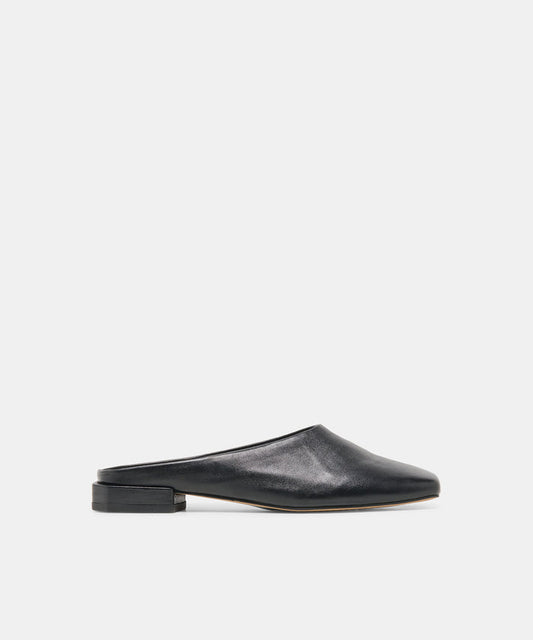 MACLYN Black Leather Slip-On Flats | Dolce Vita