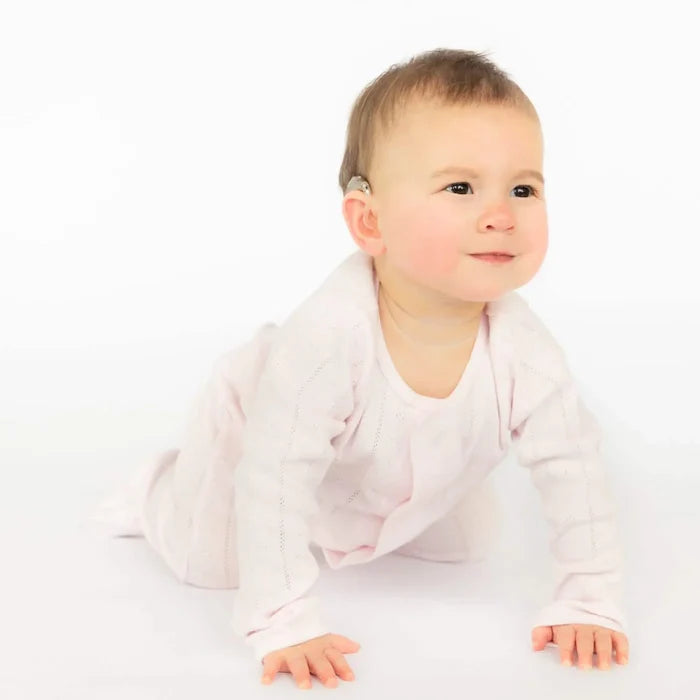 Magnetic Me | Solid Pointelle Footie