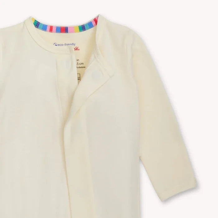 Magnetic Me | Solid White Cotton Footie
