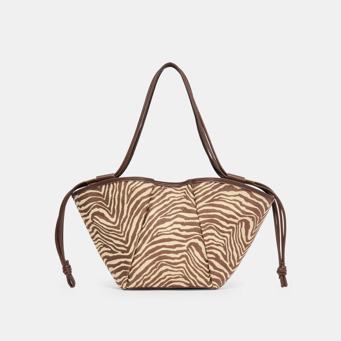 MARO Zebra Canvas Tote Bag | Dolce Vita