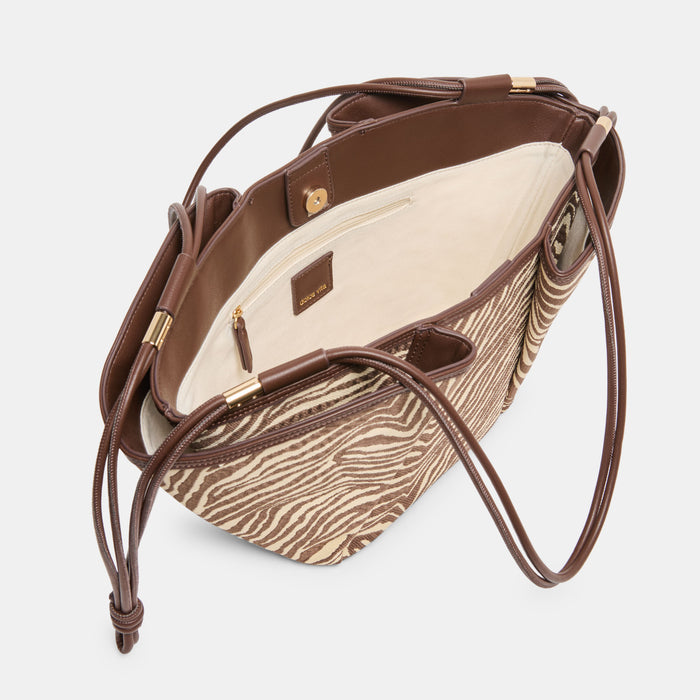MARO TOTE ZEBRA CANVAS