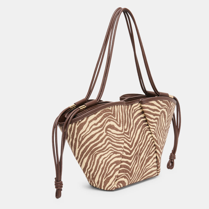 MARO TOTE ZEBRA CANVAS