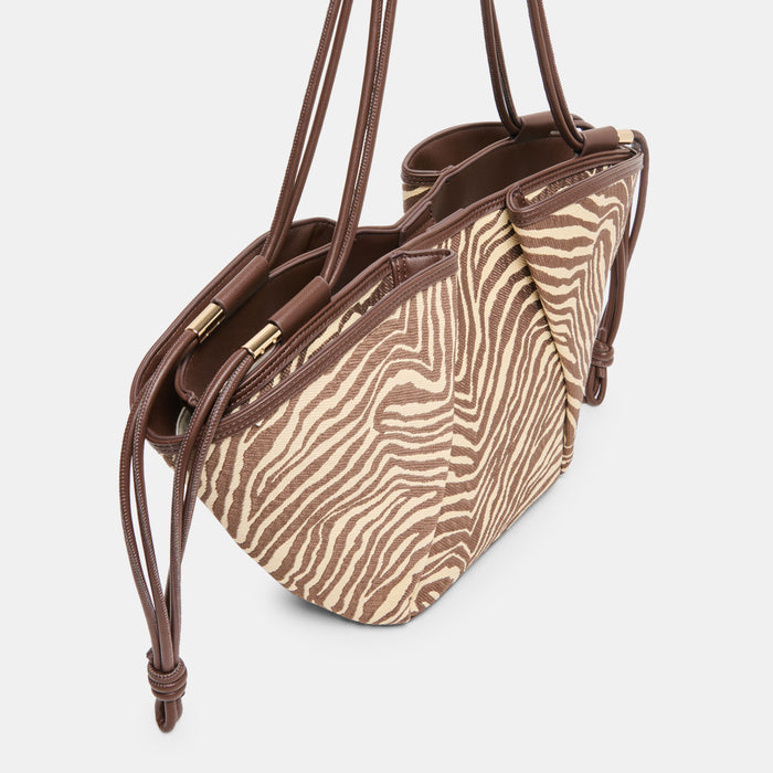 MARO TOTE ZEBRA CANVAS