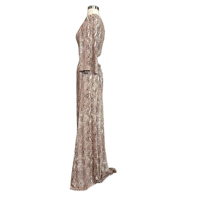 Maxi Animal Print Dress - XS