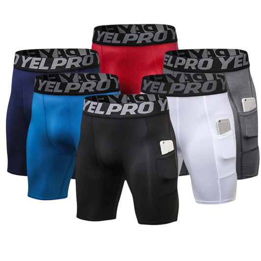 Men Compression Boxer 3 Pack Performance Underwear Briefs Pantsnsox
