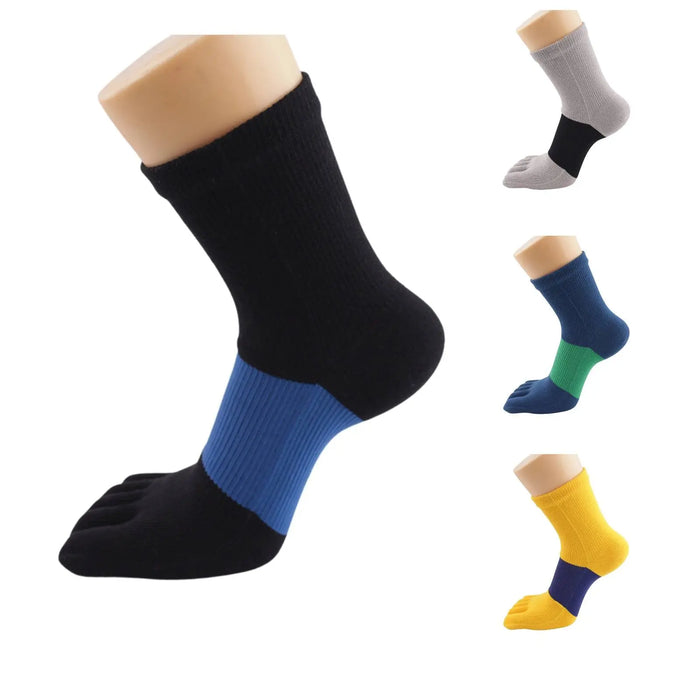 Mens 3 Pairs Five Finger Sports Toe Socks Pantsnsox