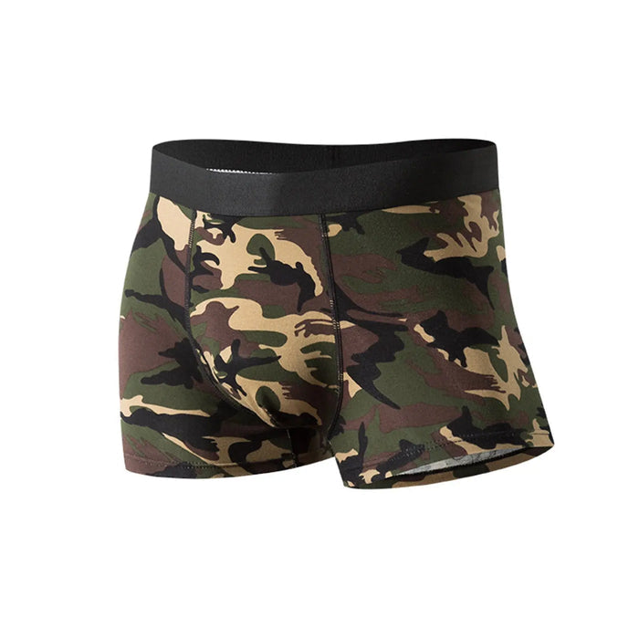 Mens 5 Pairs Camouflage breathable Boxer Underwear Pantsnsox