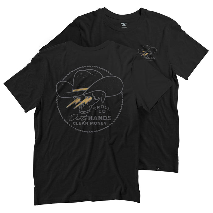 Troll Co. men's DHCM Savage t-shirt in black, big and tall sizing