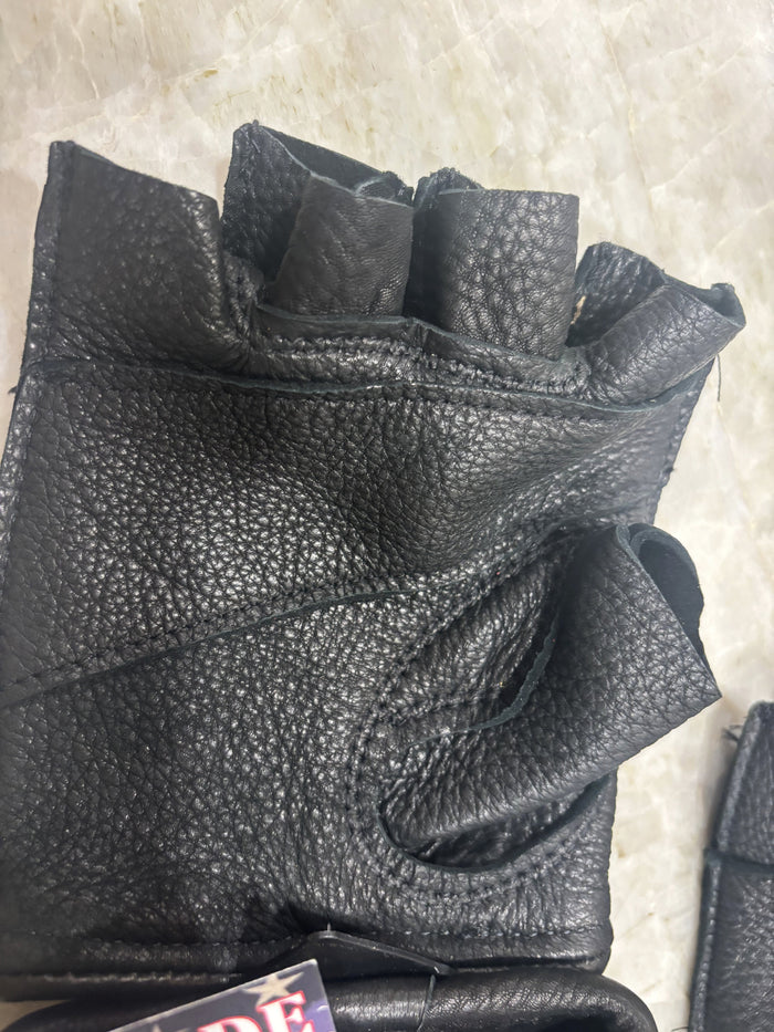 MIDWEST GLOVE - fingerless buckskin "anti-vibration glove