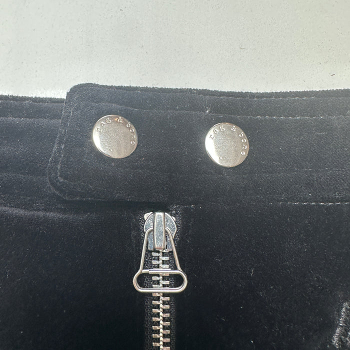 Mini Black Velvet Skirt - 4