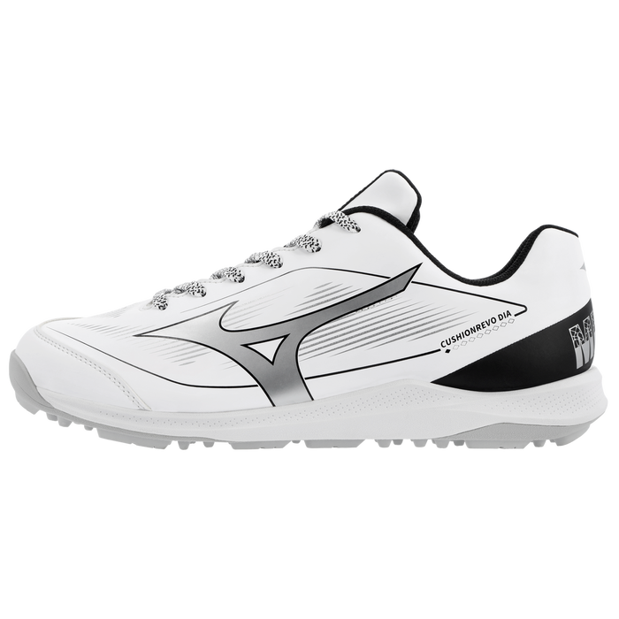 Mizuno CushionRevo Diamond Turf Shoe — White / Black
