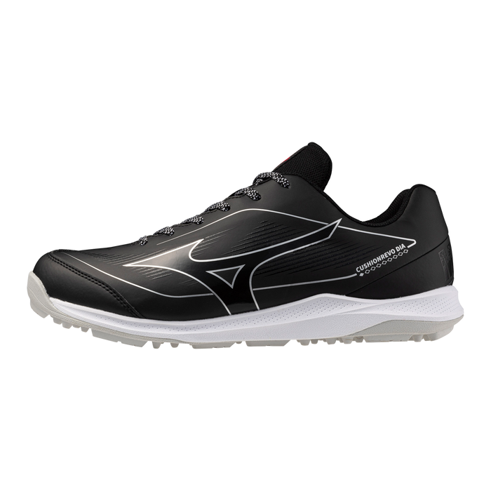 Mizuno CushionRevo Diamond Turf Shoe — Black / White