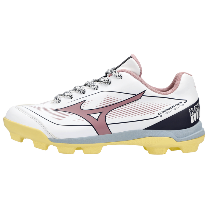 Mizuno CushionRevo Finch JR Cleat — Purple / Yellow