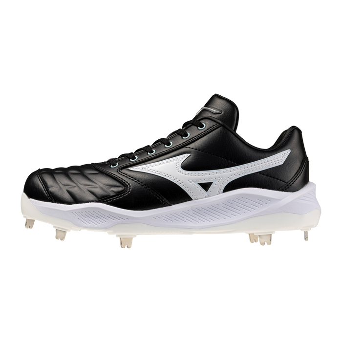 Mizuno Pro Select FP Metal Cleat — Black / White