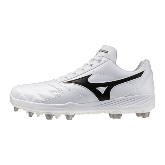 Mizuno Pro Select TPU Baseball Cleat — White