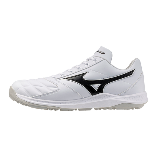 Mizuno Pro Select Turf Baseball Shoe — White / Black