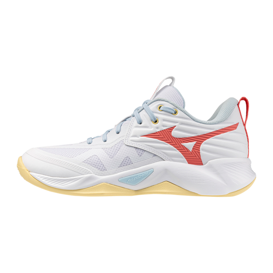 Mizuno Wave Momentum 4 Pro Womens — White / Calypso Coral