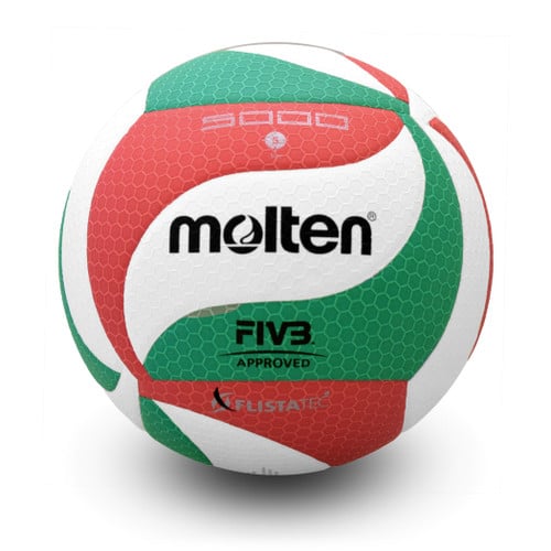 Molten FIVB Flistatec Volleyball Red/White/Green — Volleyballs