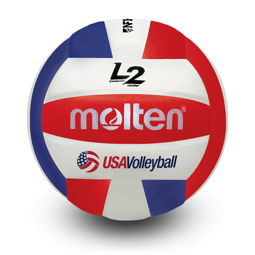 Molten L2 R/W/B Indoor Volleyball NFHS — Volleyballs