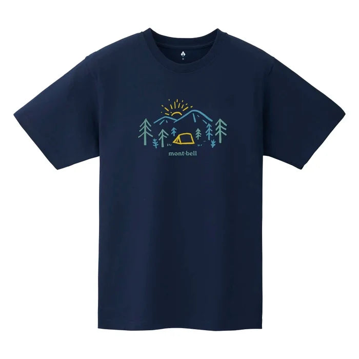 Montbell Pear Skin Cotton T Mountain Morning