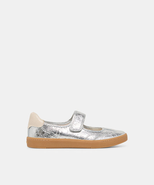 Nanet Silver Leather Sneakers | Dolce Vita