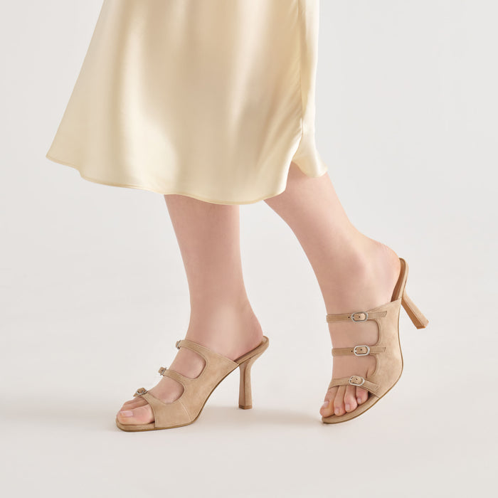 NEKO HEELS CAMEL SUEDE