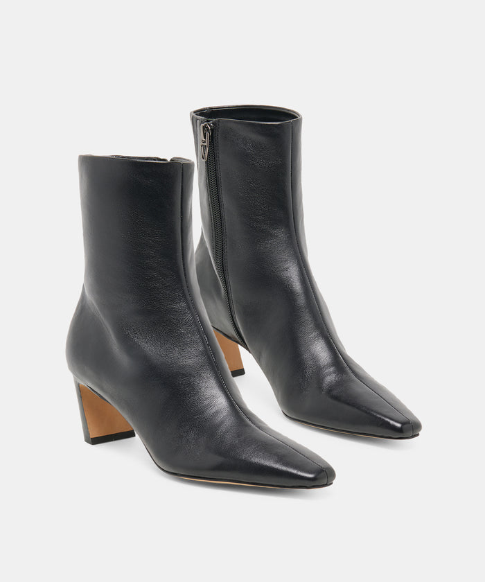 NESLY BOOTIES BLACK LEATHER