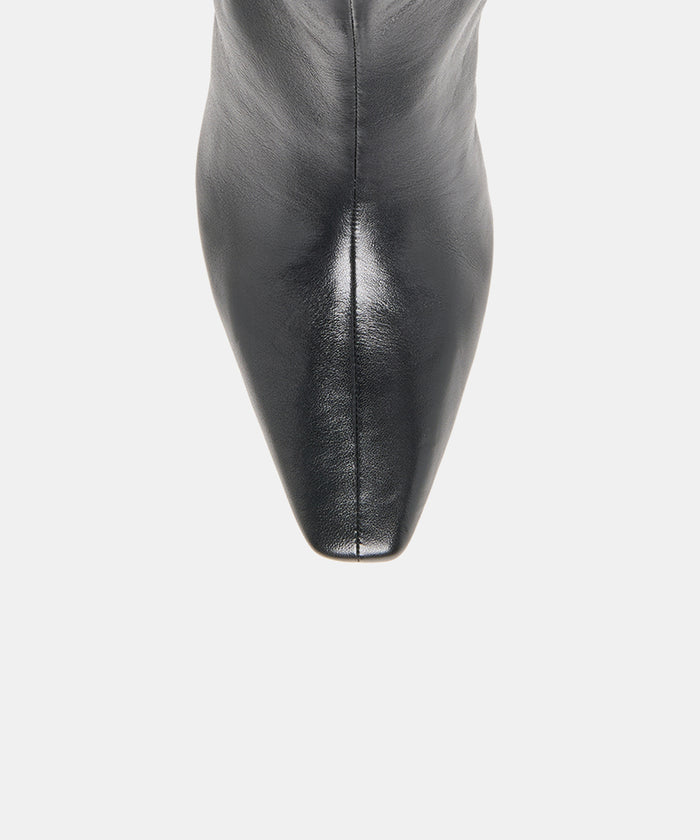 NESLY BOOTIES BLACK LEATHER