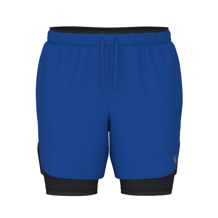 New Balance Men's RC Essential 2-in-1 Run Short 5 - Vivid Cobalt