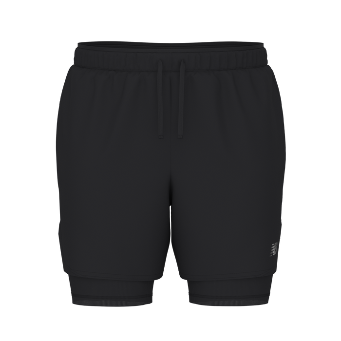 New Balance Men's RC Essential 2-in-1 Run Short 5 - Black