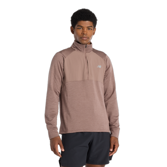 New Balance Men's RC Essential Heat Grid 1/2 Zip - Green