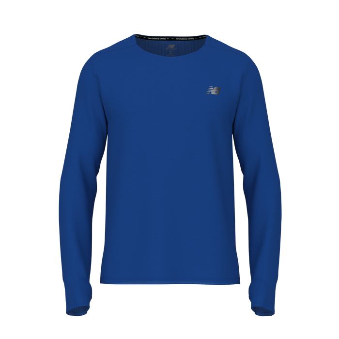 New Balance Men's RC Essential Long Sleeve - Vivid Cobalt Heather
