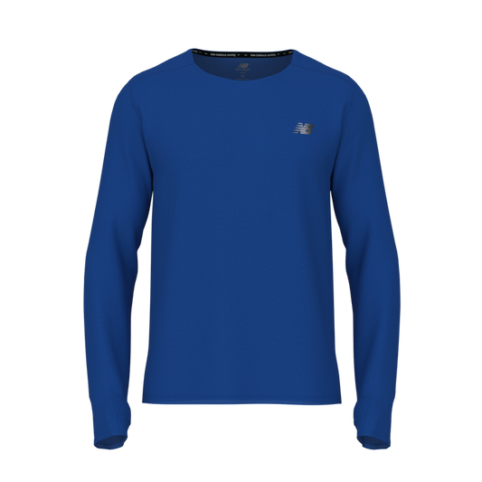 New Balance Men's RC Essential Long Sleeve - Vivid Cobalt Heather