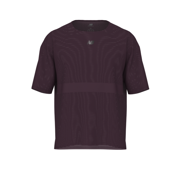 New Balance Men's RC Jacquard T-Shirt - Black Ruby