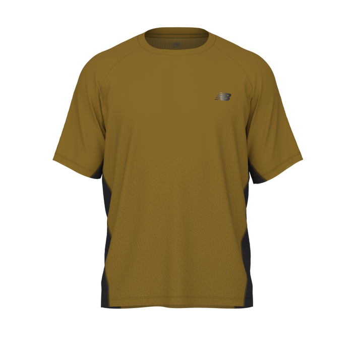 New Balance Men's Viz-Tech Run T-Shirt - Basil Oil
