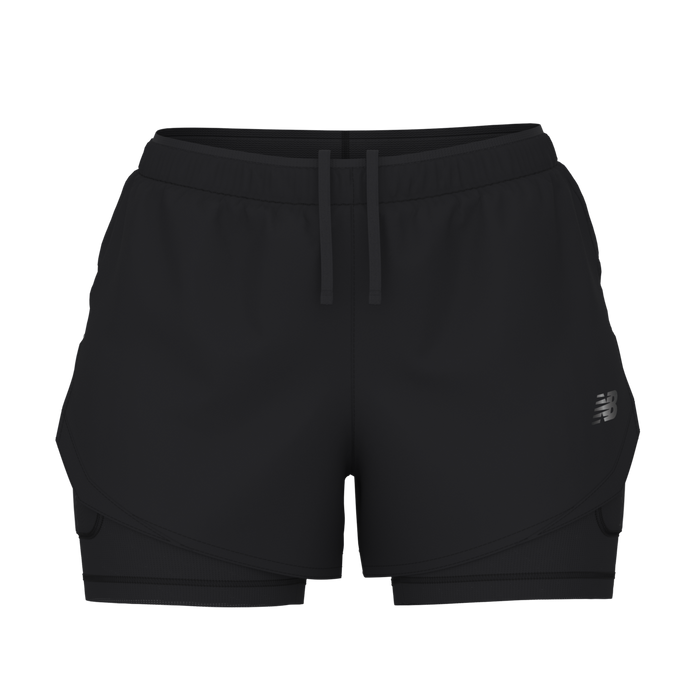 New Balance Women's RC Essential 2-in-1 Run Short 3 - Black