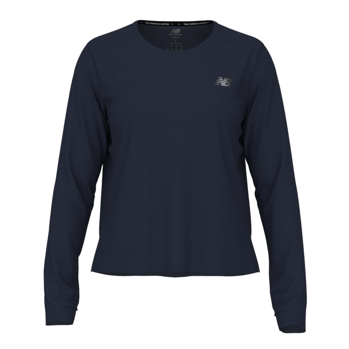 New Balance Women's RC Essential Long Sleeve - Team Navy Heather