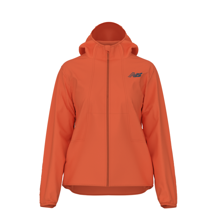 New Balance Women's Trail Windproof Packable Jacket - Acrylic Orange