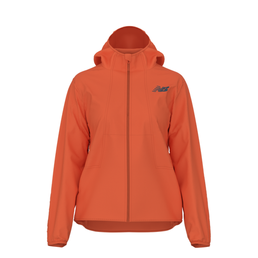 New Balance Women's Trail Windproof Packable Jacket - Acrylic Orange